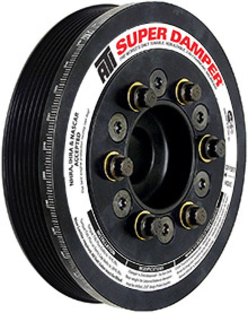 ATI Damper - 6.325in - Steel - Ford SB & 6 Cyl - 4 Bolt OEM - 4in Long - C-Timing - 3 Ring ATI918929