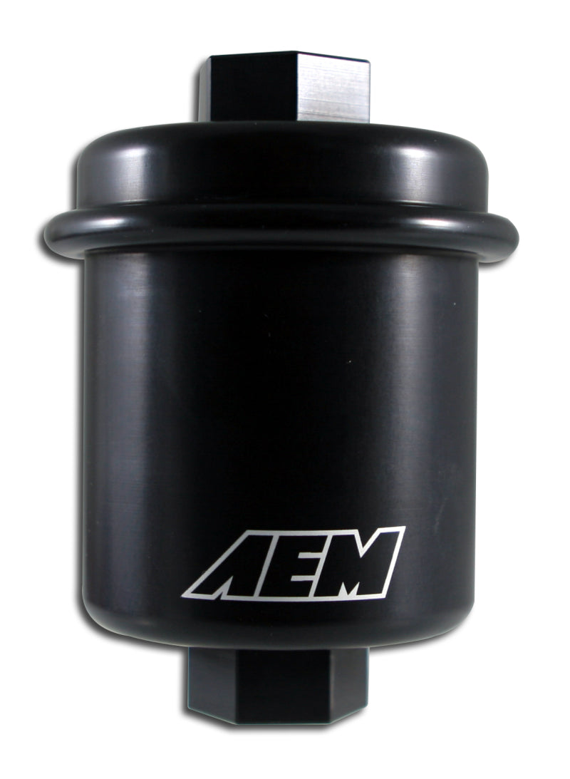 AEM Electronics High Volume Fuel Filter Black (view 1)