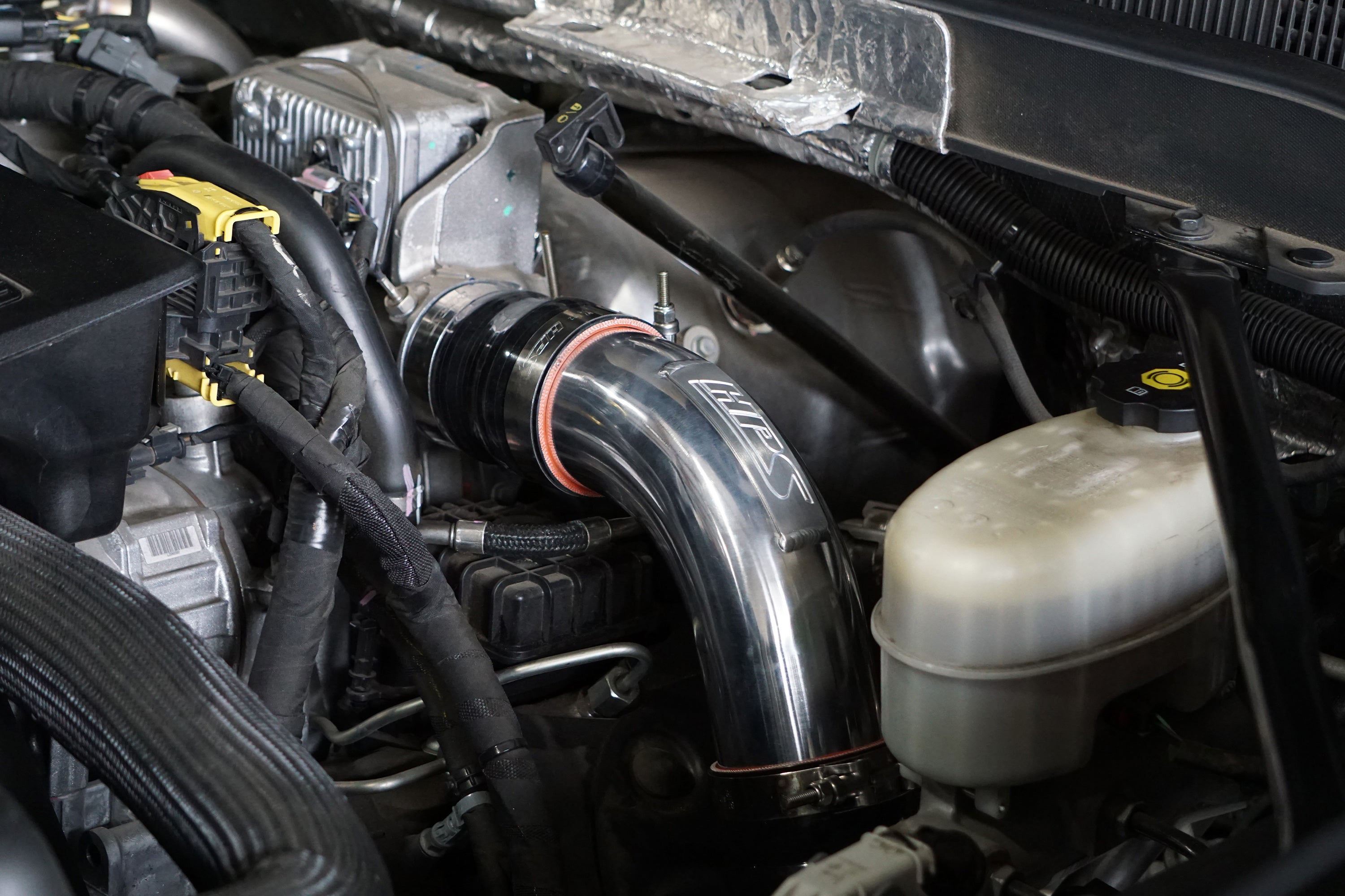 HPS Performance HPS Intercooler Charge Pipe Hot Side, 2017-2019 Chevy Silverado 2500 HD Duramax 6.6L V8 Diesel Turbo L5P, 17-146