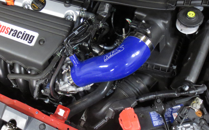 HPS Performance Products HPS Blue Reinforced Silicone Post MAF Air Intake Hose Kit Acura 13-15 ILX (view 2)