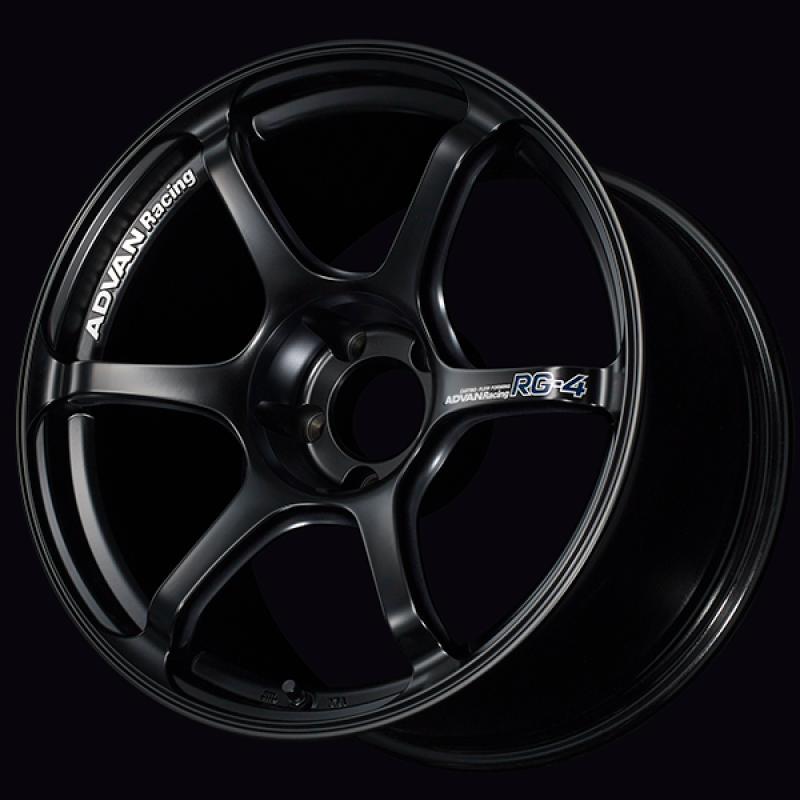 Advan RG-4 17x8.0 / +48 Offset / 5x100 / 63mm Bore / Semi Gloss Black YA47G48DSB