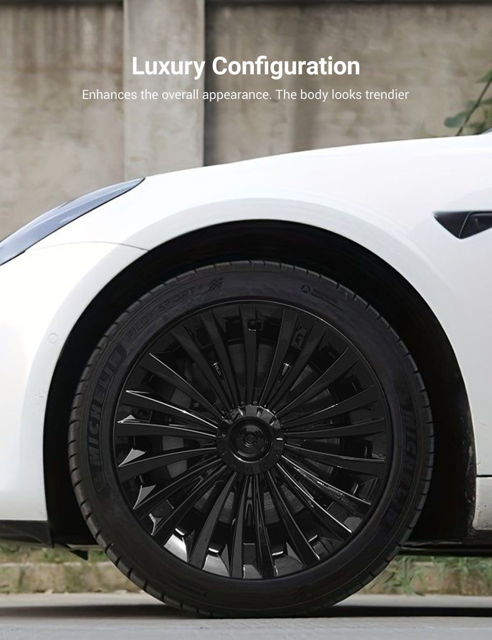 TESERY 19″ Riku Wheel Covers for Tesla Model Y (view 4)