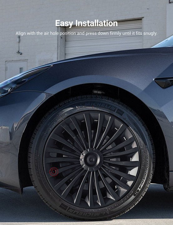 TESERY 19″ Riku Wheel Covers for Tesla Model Y (view 7)