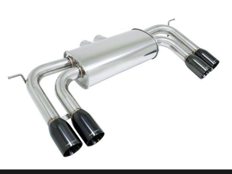 Megan Racing Axle Back Exhaust for 2010-2014 BMW X5M / X6M Blue Titanium Tips (view 3)