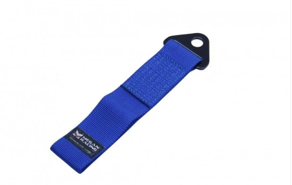 Megan Racing Tow Strap 50mm for Universal Vehicles - 2" Nylon Webbing, 0.6" Bolt Hole, 3,500 Lbs Capacity (view 2)