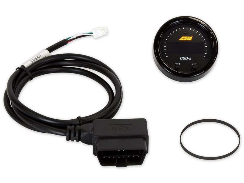 AEM Electronics X-Series OBDII Digital Datastream Gauge Black Bezel & Black Face plate (view 6)