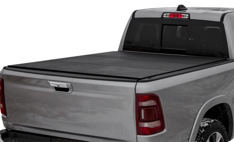 Access LOMAX Pro Series Tri-Fold Cover 2020 Jeep Gladiator 5ft (w/ Trail Rail) Box Diamond Plate B0070029