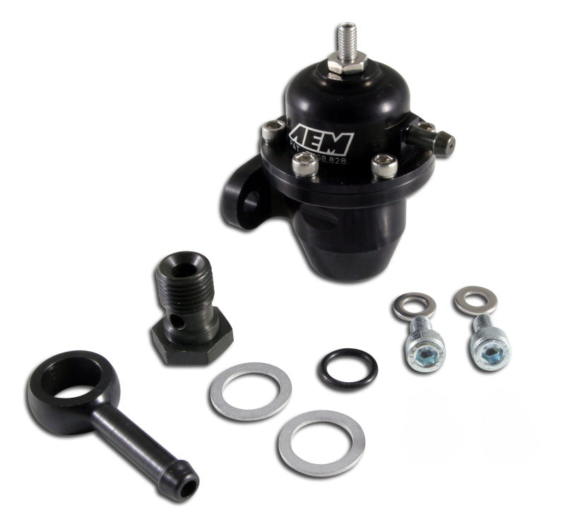 AEM Electronics Fuel Pressure Regulator Black Honda Acura (view 2)