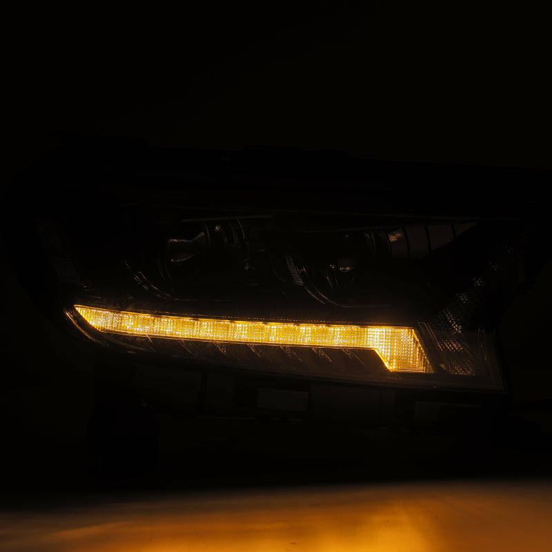 AlphaRex 2019+ Ford Ranger PRO-Series Proj Headlights Plank Style Black w/Seq Signal/DRL 880120 *Discontinued