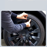 Split Hub Center Cap Covers for Model Y 20"/21" | 4-Piece Set | 5 Colors | Curb Rash Protection (view 4)