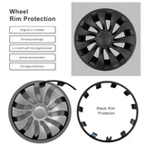 Split Hub Center Cap Covers for Model Y 20"/21" | 4-Piece Set | 5 Colors | Curb Rash Protection (view 2)