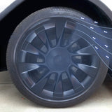 Split Hub Center Cap Covers for Model Y 20"/21" | 4-Piece Set | 5 Colors | Curb Rash Protection (view 3)