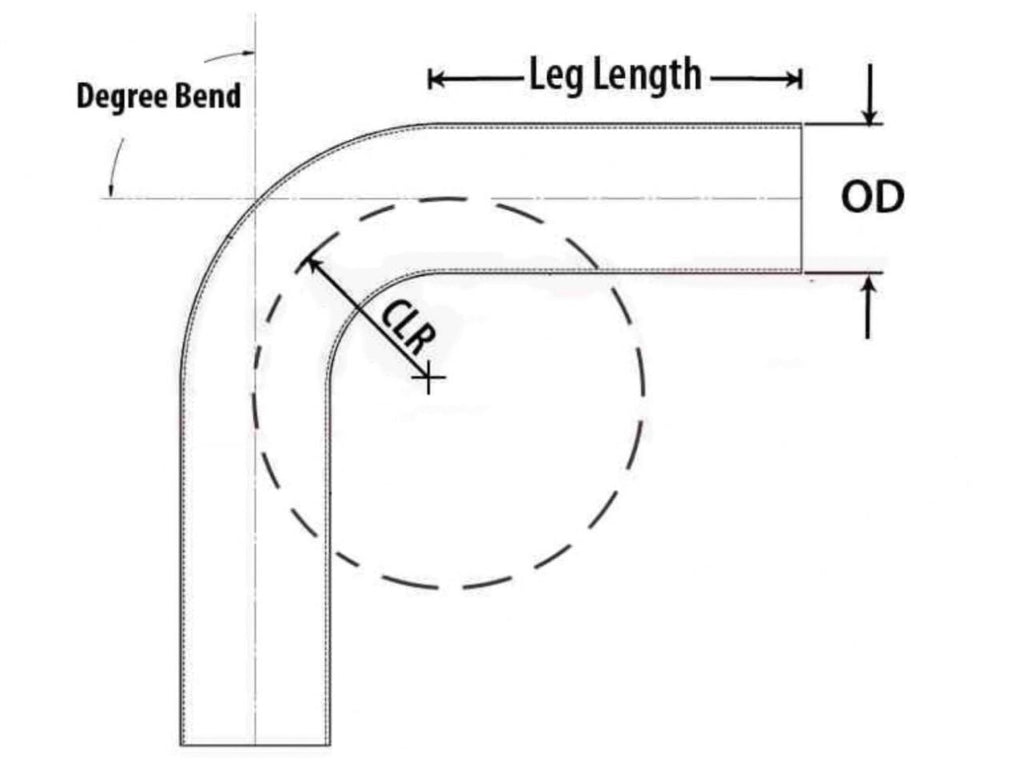 HPS Performance Products HPS 2-1/4" OD 120 Degree Bend 6061 Aluminum Elbow Pipe Tubing 16 Gauge w/ 3" CLR (view 2)