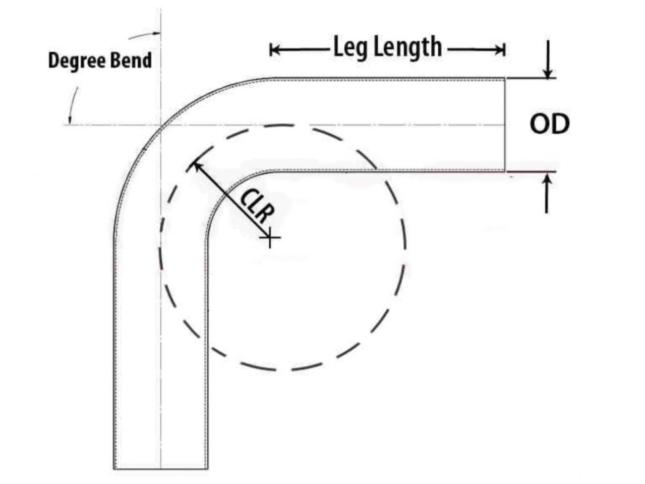 HPS Performance Products HPS 2" OD 120 Degree Bend 6061 Aluminum Elbow Pipe Tubing 16 Gauge w/ 3 1/8" CLR (view 2)