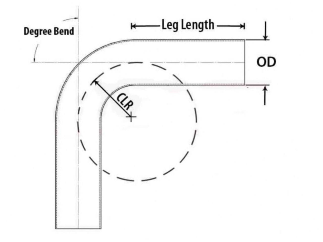 HPS Performance Products HPS 3-1/2" OD 20 Degree Bend 6061 Aluminum Elbow Pipe Tubing 16 Gauge w/ 3 1/2" CLR (view 2)