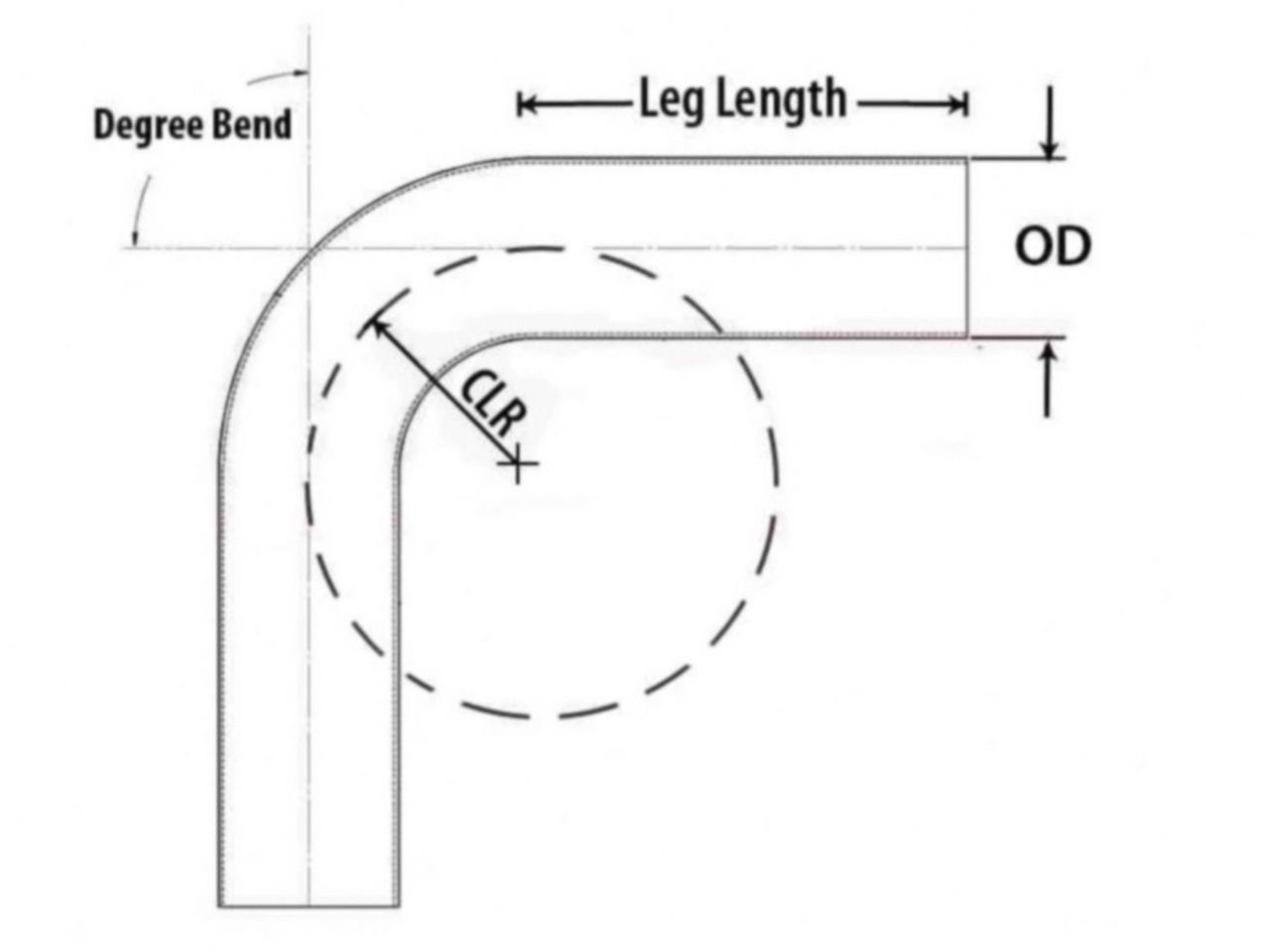 HPS Performance Products HPS 1" OD 60 Degree Bend 6061 Aluminum Elbow Pipe Tubing 16 Gauge w/ 1 1/2" CLR (view 2)