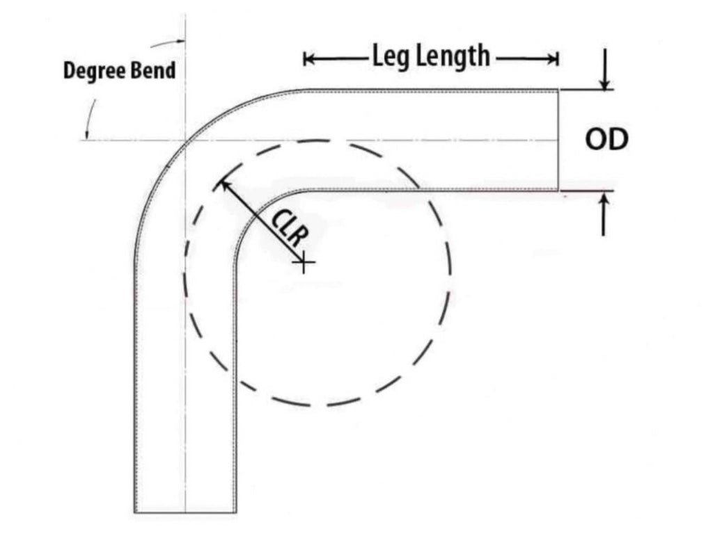 HPS Performance Products HPS 4" OD 60 Degree Bend 6061 Aluminum Elbow Pipe Tubing 16 Gauge w/ 5 1/2" CLR (view 2)