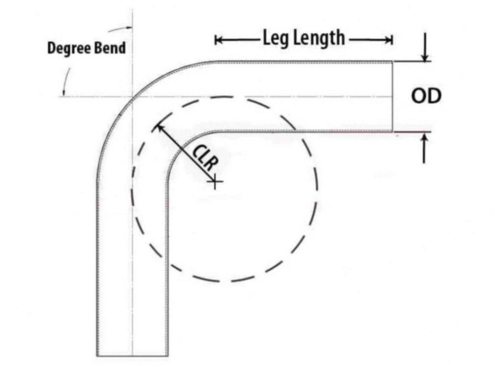 HPS Performance Products HPS 1-3/4" OD 60 Degree Bend 6061 Aluminum Elbow Pipe Tubing 16 Gauge w/ 2" CLR (view 2)