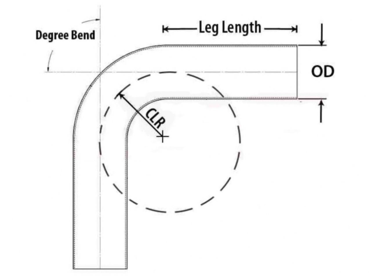 HPS Performance Products HPS 2" OD 70 Degree Bend 6061 Aluminum Elbow Pipe Tubing 16 Gauge w/ 3 1/8" CLR (view 2)