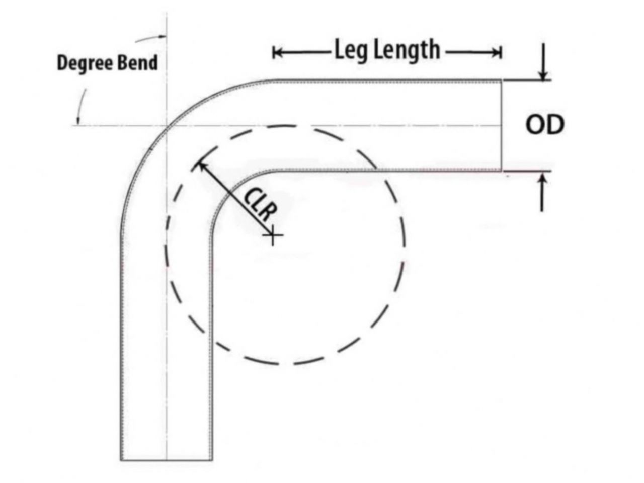 HPS Performance Products HPS 2-1/4" OD 70 Degree Bend 6061 Aluminum Elbow Pipe Tubing 16 Gauge w/ 3" CLR (view 2)