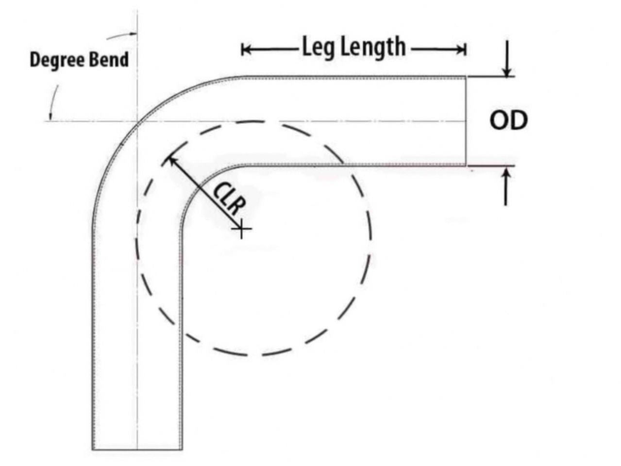 HPS Performance Products HPS 4" OD 70 Degree Bend 6061 Aluminum Elbow Pipe Tubing 16 Gauge w/ 5 1/2" CLR (view 2)