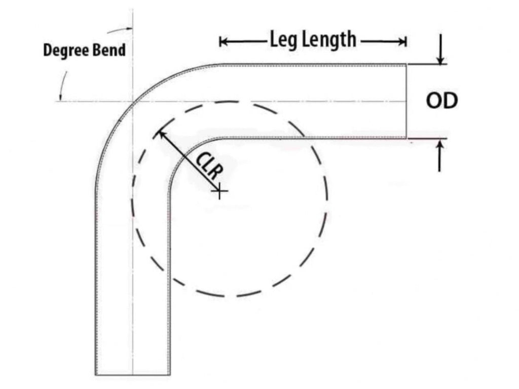 HPS Performance Products HPS 2-3/4" OD 100 Degree Bend 6061 Aluminum Elbow Pipe Tubing 16 Gauge w/ 2 3/4" CLR (view 2)