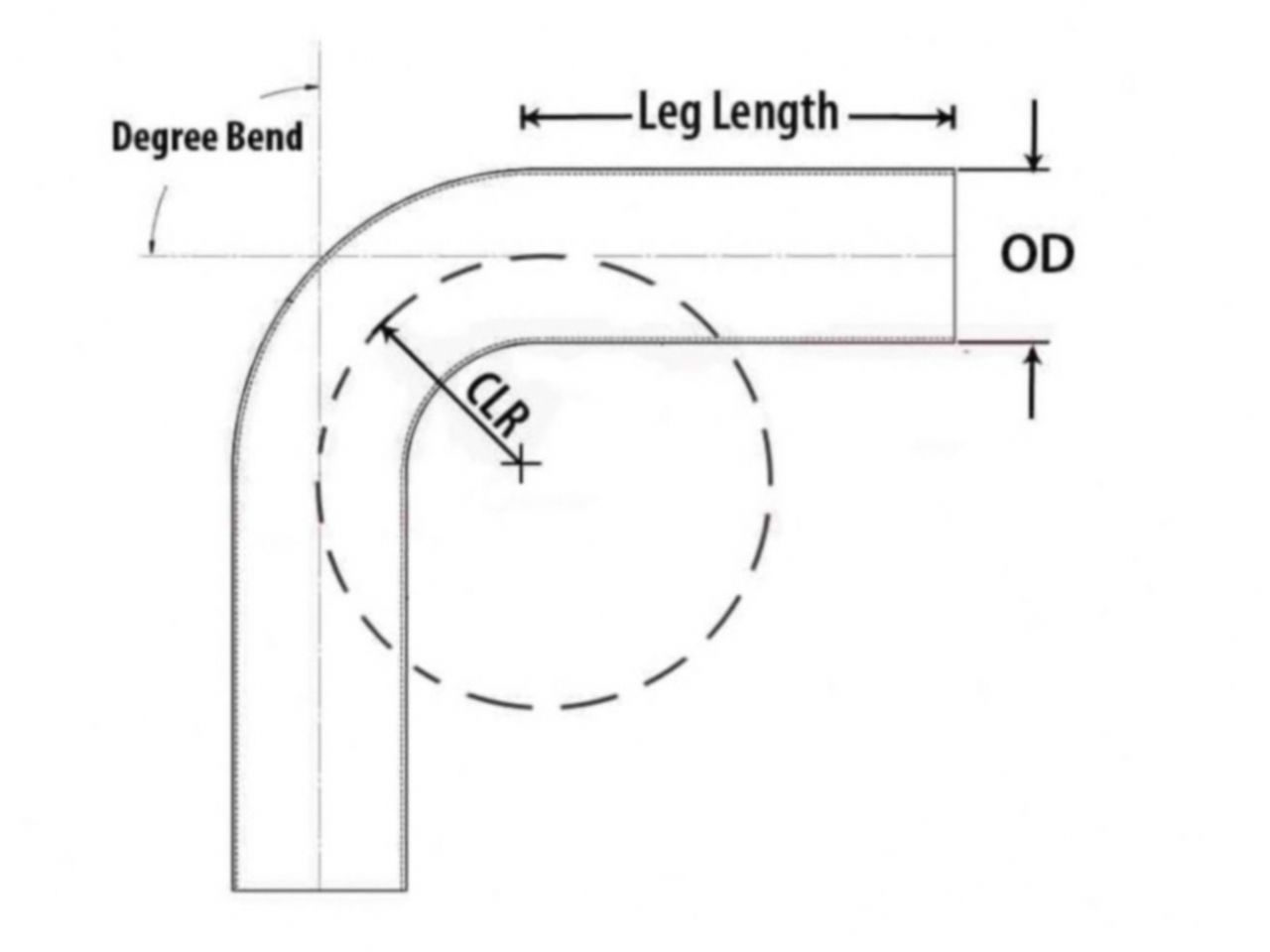 HPS Performance Products HPS 4" OD 15 Degree Bend 6061 Aluminum Elbow Pipe Tubing 16 Gauge w/ 5 1/2" CLR (view 2)