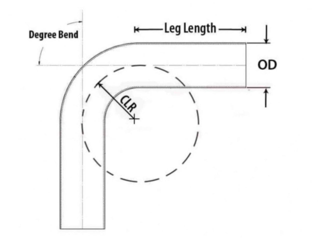 HPS Performance Products HPS 2" OD 35 Degree Bend 6061 Aluminum Elbow Pipe Tubing 16 Gauge w/ 3 1/8" CLR (view 2)