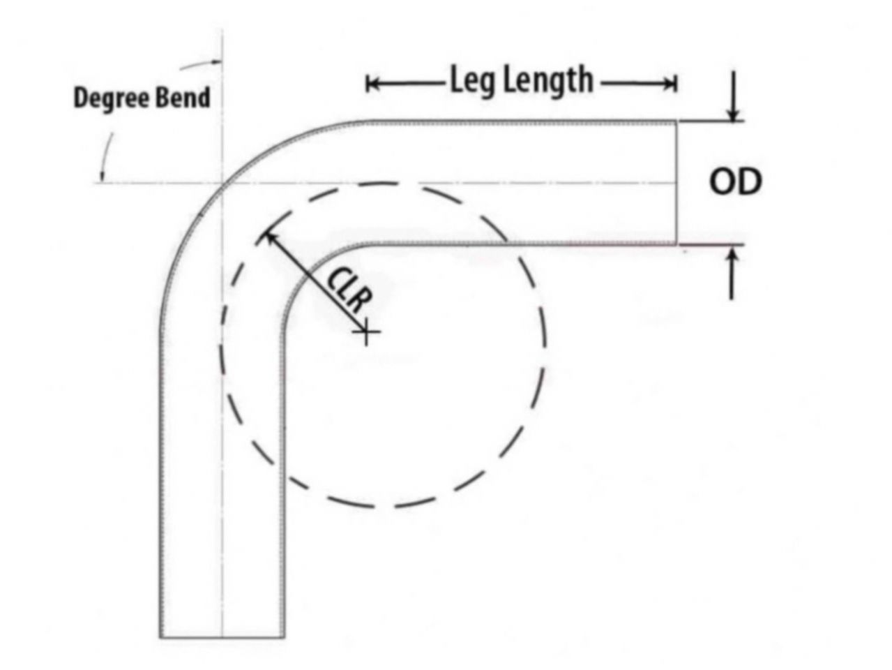HPS Performance Products HPS 4" OD 35 Degree Bend 6061 Aluminum Elbow Pipe Tubing 16 Gauge w/ 5 1/2" CLR (view 2)
