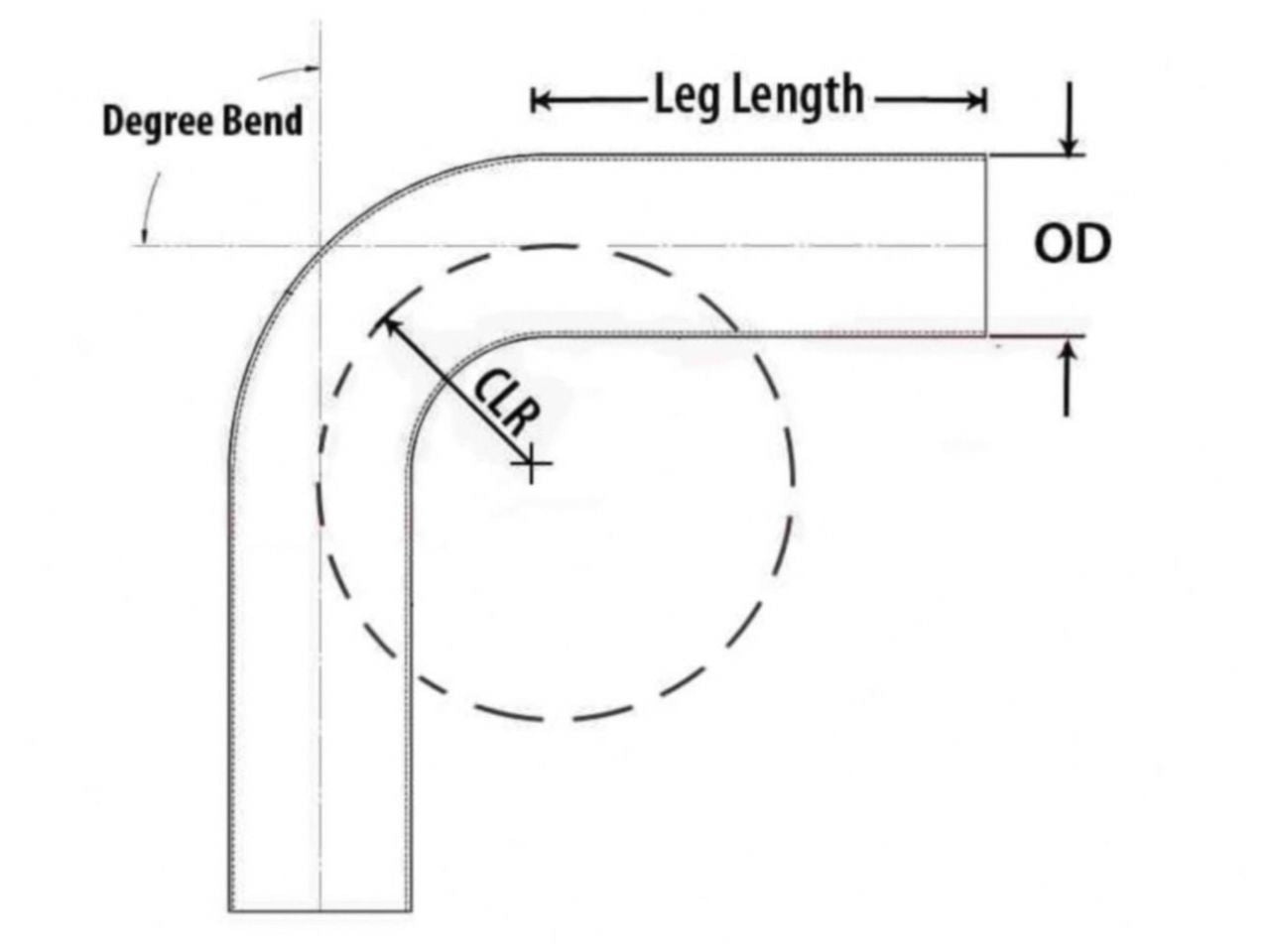 HPS Performance Products HPS 3-1/2" OD 35 Degree Bend 6061 Aluminum Elbow Pipe Tubing 16 Gauge w/ 3 1/2" CLR (view 2)