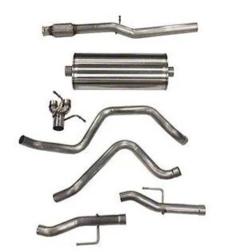 Corsa 19+ GM Silverado/Sierra 5.3L V8 3in Dual Rear Exit 157in Wheelbase Catback - Sport (No Tips) 21043