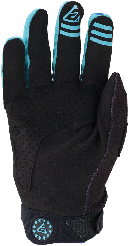 Answer 24 Peak Flo Gloves Black/Blue/White Youth - XS 442881