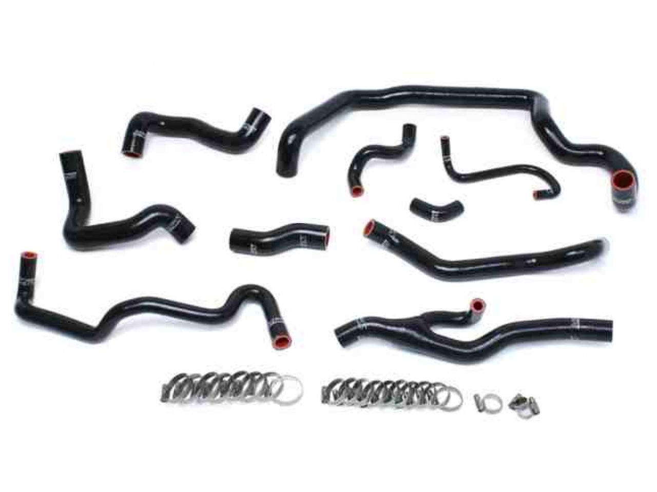 HPS Black Reinforced Silicone Radiator and Heater Hose Kit Coolant Mini 07-11 Cooper S R56 1.6L Turbo Automatic Trans (view 1)