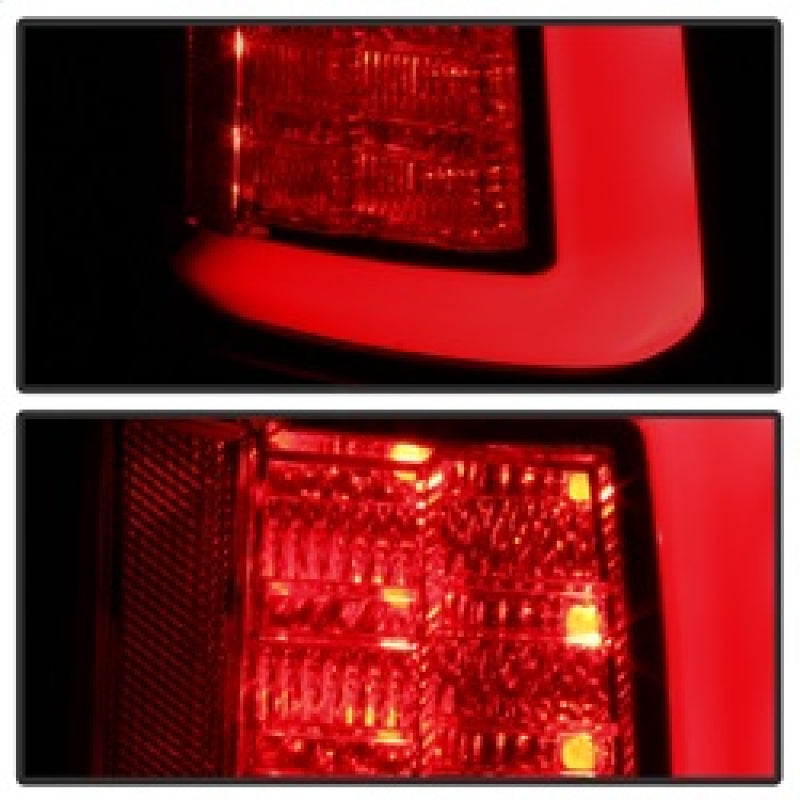 Spyder 13-14 Dodge Ram 1500 Light Bar LED Tail Lights - Black Smoke ALT-YD-DRAM13V2-LED-BSM 5084064