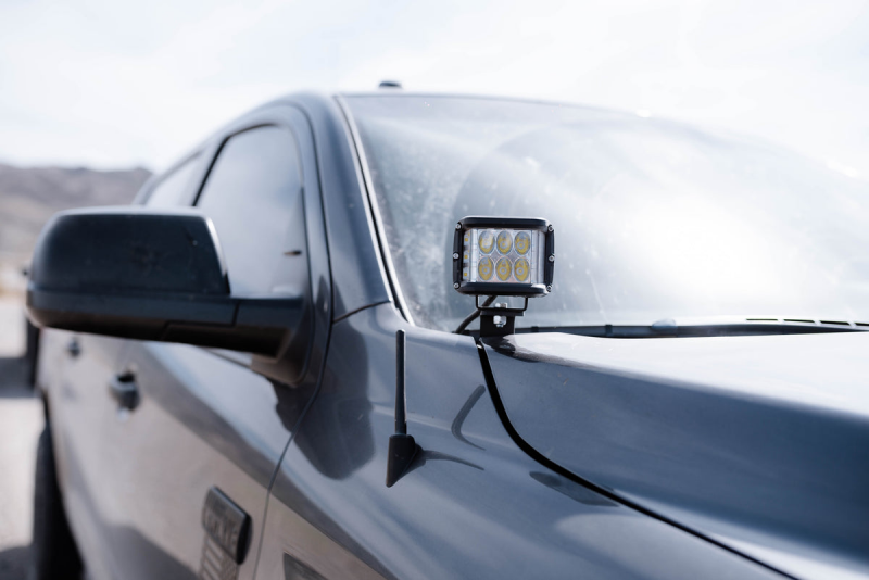 Cali Raised LED Cali Raised 14-21 Toyota Tundra Low Profile Ditch Light Brackets Kit - Brackets W/ No Switch CR2543
