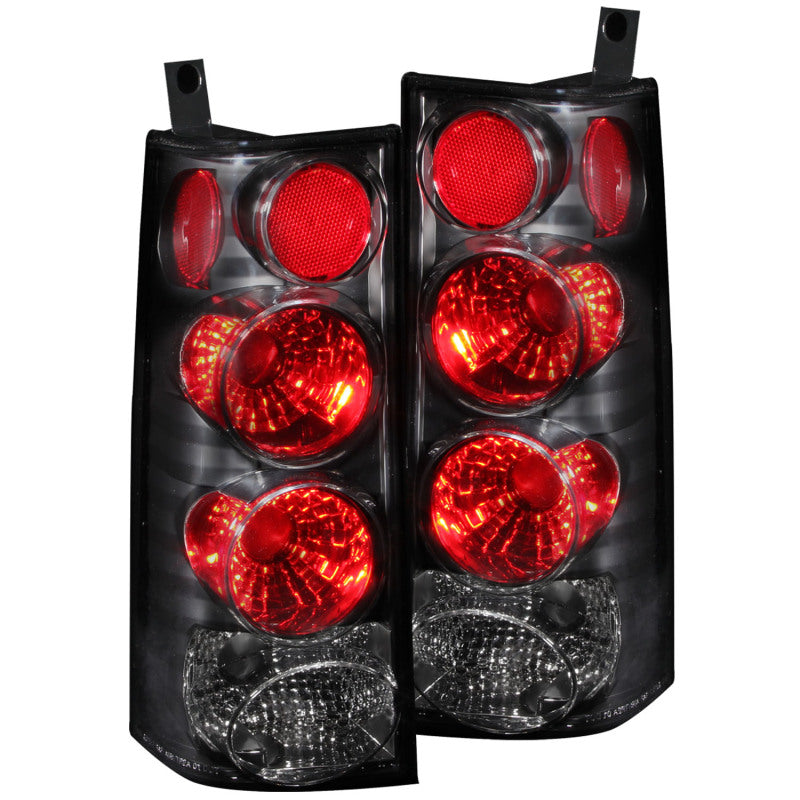 Anzo 2003-2015 Chevrolet Express Taillights Black (view 2)