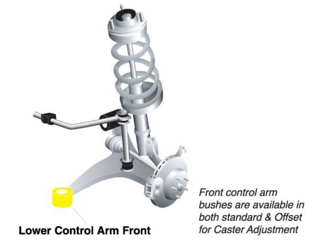 Whiteline Control arm - lower inner front bushing (view 3)