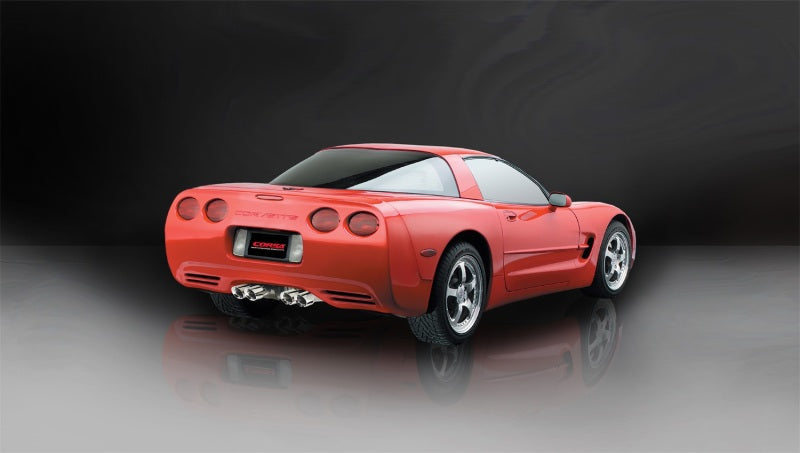 Corsa Performance 97-04 Chevrolet Corvette C5 Z06 5.7L V8 Polished Xtreme Axle-Back (view 2)