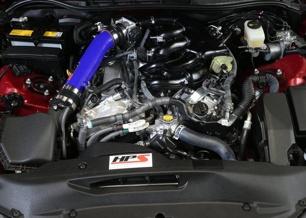 HPS Post MAF Air Intake Tube Kit 2014-2016 Lexus IS250 2.5L V6 Non F-Sport, Blue (view 3)