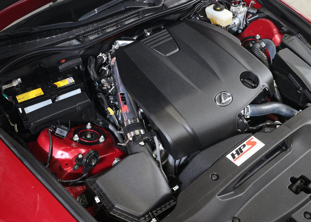 HPS Post MAF Air Intake Tube Kit 2014-2016 Lexus IS250 2.5L V6 Non F-Sport, Polish (view 4)