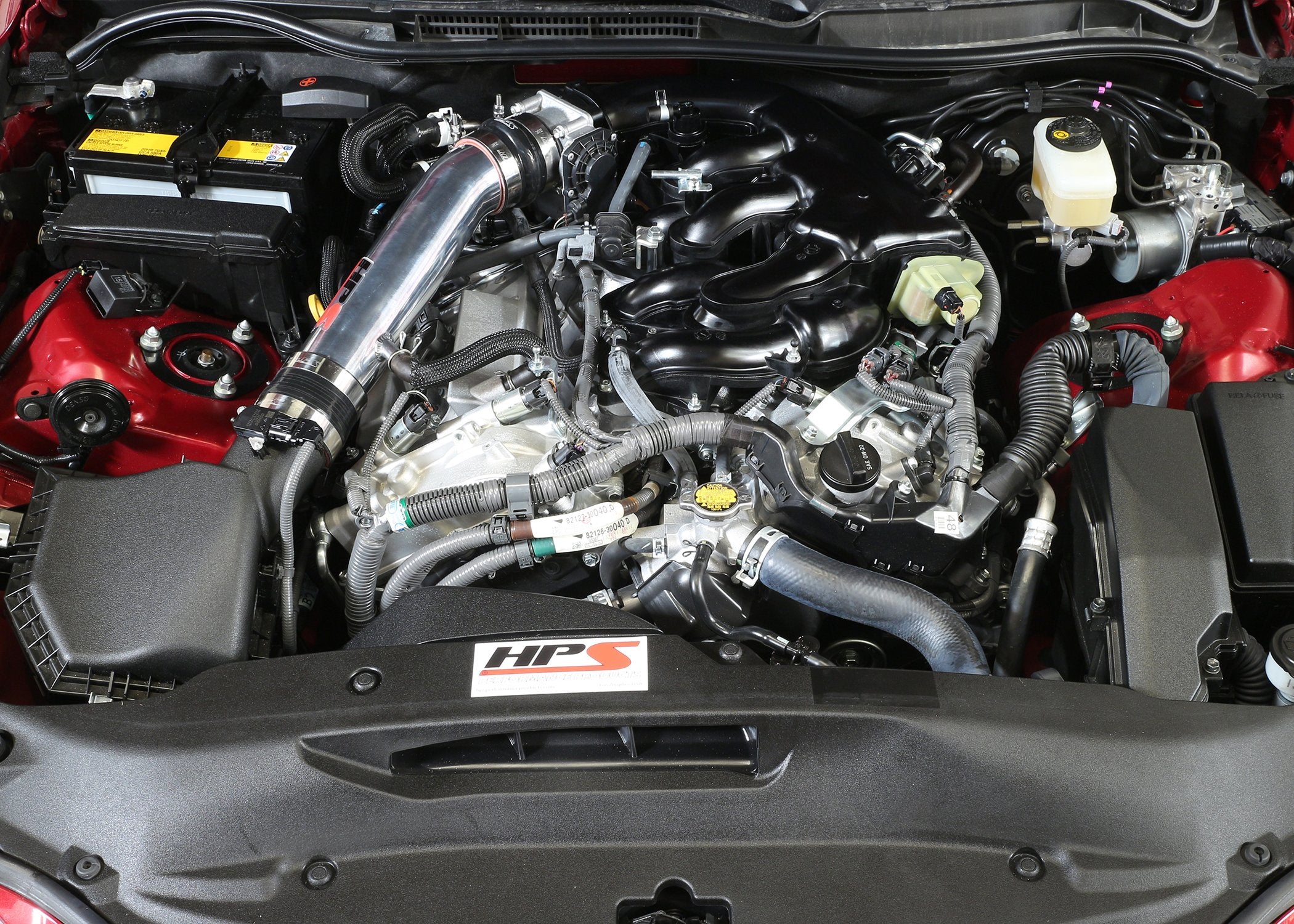HPS Post MAF Air Intake Tube Kit 2014-2016 Lexus IS250 2.5L V6 Non F-Sport, Black (view 3)