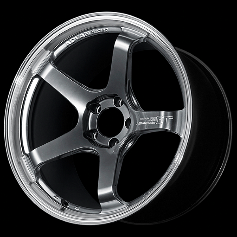 Advan GT Beyond 17X8.5 / +45 Offset / 5x114.3 BC / +45mm Bore / Machining and Hyper Platinum Black YAQB7H45EMPB