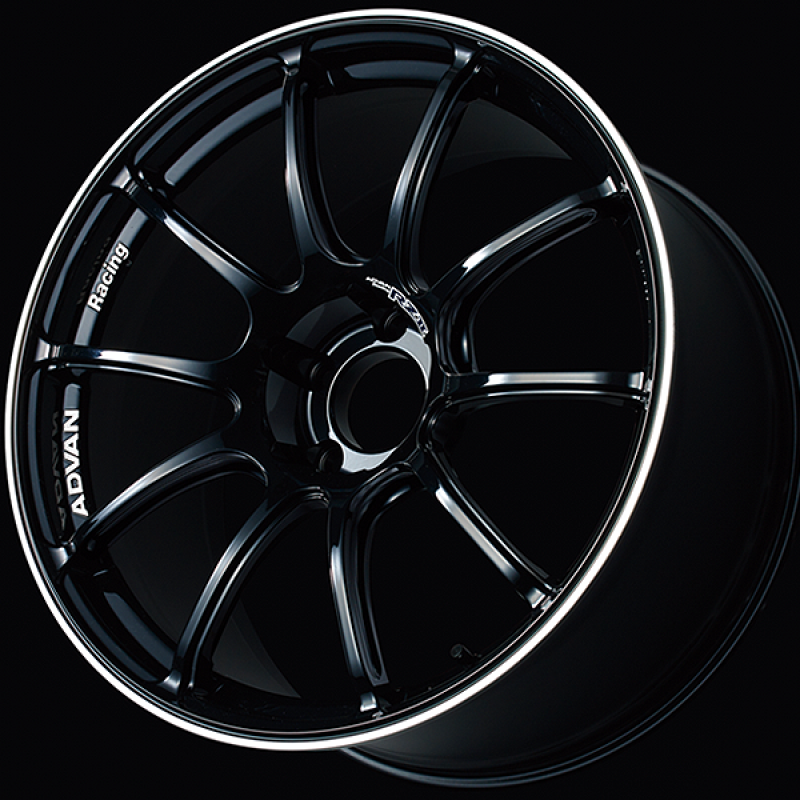 Advan RZII 18x8.0 / +37 Offset / 5x100 / 63mm Bore / Racing Gloss Black and Ring YAZ8G37DB