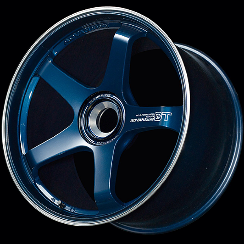 Advan GT for Porsche 20x9.0 / +49 Offset / CL-CL / Racing Titanium Blue & Ring YAQ0I49IDP