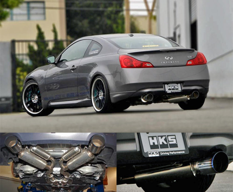 HKS [Infiniti G37(2008)] Hi-Power Exhaust; Dual Exhaust (view 1)