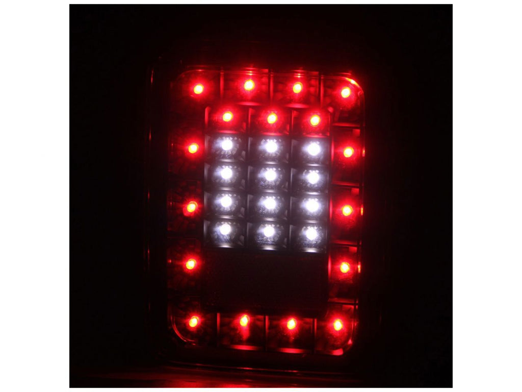 Anzo 2007-2015 Jeep Wrangler LED Taillights Black (view 3)
