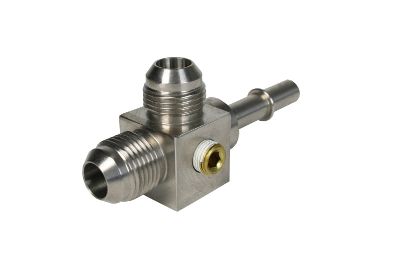 Aeromotive 3/8'' Male Quick Connect to (2) ORB-08 Male Flare T (view 1)
