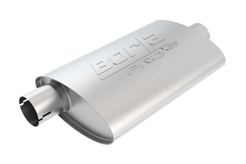 Borla Universal Center/Offset Oval 2.5in Tubing 19in x 4in x 9.5in PRO-XS Notched Muffler 400484