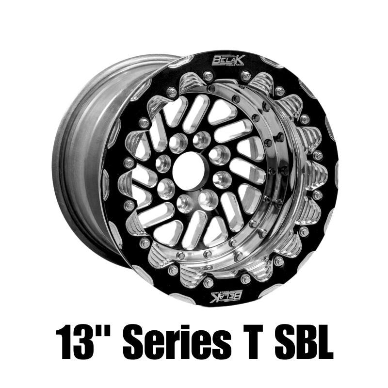 Belak Wheels Belak 13x9 / 5in BS / 4x100 BP / High Pad / Series Twisted Wheel - Non-Beadlock 13094100ST5BS-NBL