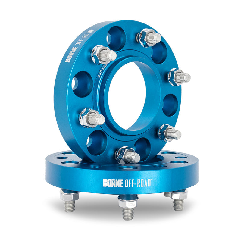 Borne Off-Road Wheel Spacers 5x150 110.1 38.1 M14 Blue BNWS-010-381BL